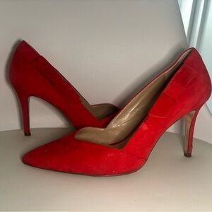 Ann Taylor Vibrant Red Heels